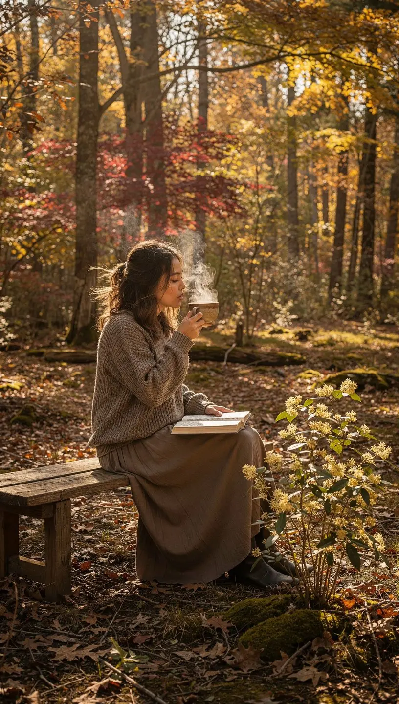 Čaj z kvetov osmanthu v šálke s jemnou zlatistou farbou.